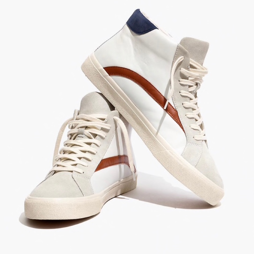 Madewell Men Sidewalk High Top Sneakers